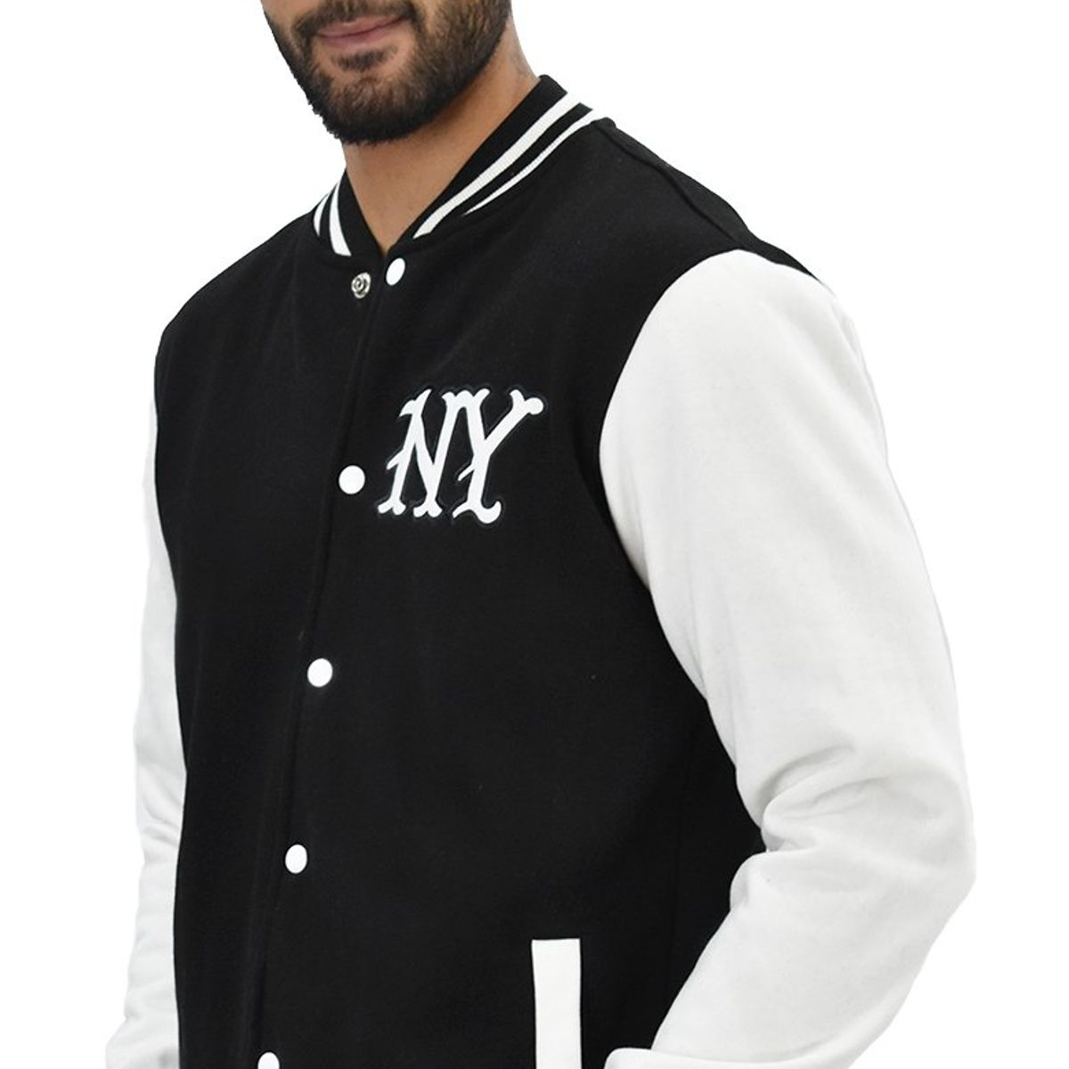 NEW YORK STARS - Casaca Modelo Americana - Negro