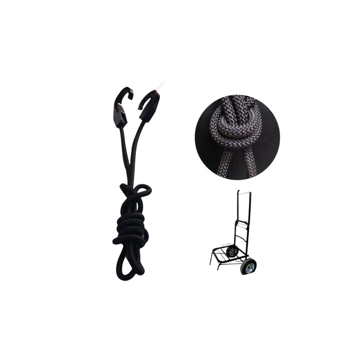 GENERICO - Soga Elástica Porta Equipaje/Casco Para Moto 145 Cm