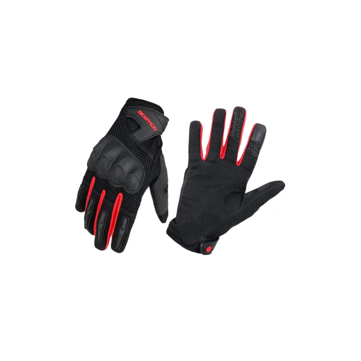 SCOYCO - Guantes Antideslizantes Motociclistas Scoyco MC58 Rojo