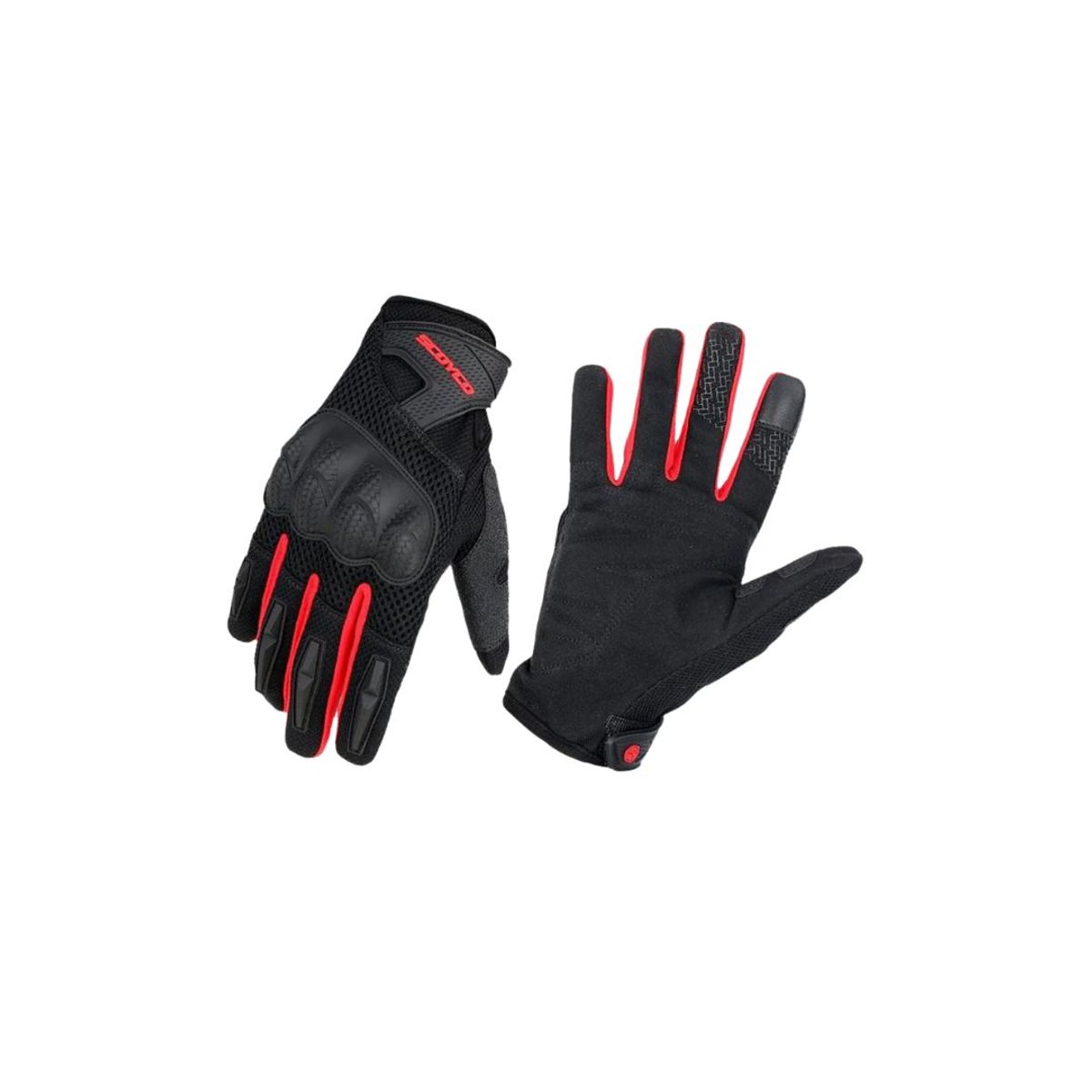 SCOYCO - Guantes Antideslizantes Motociclistas Scoyco MC58 Rojo
