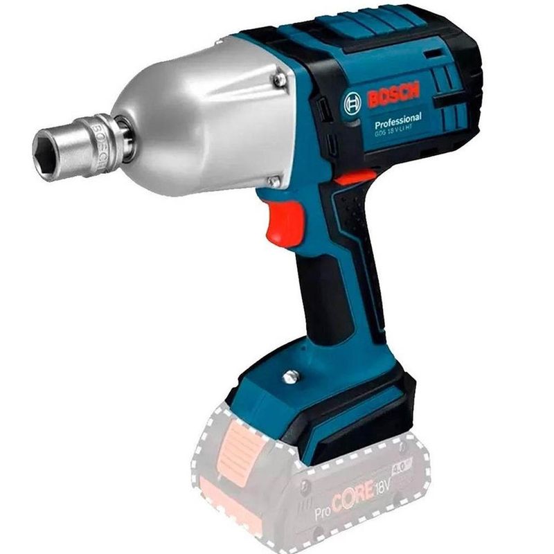 BOSCH - Llave de Impacto 1/2" 18V 650 Nm Baretool Bosch GDS 18 V-LI HT