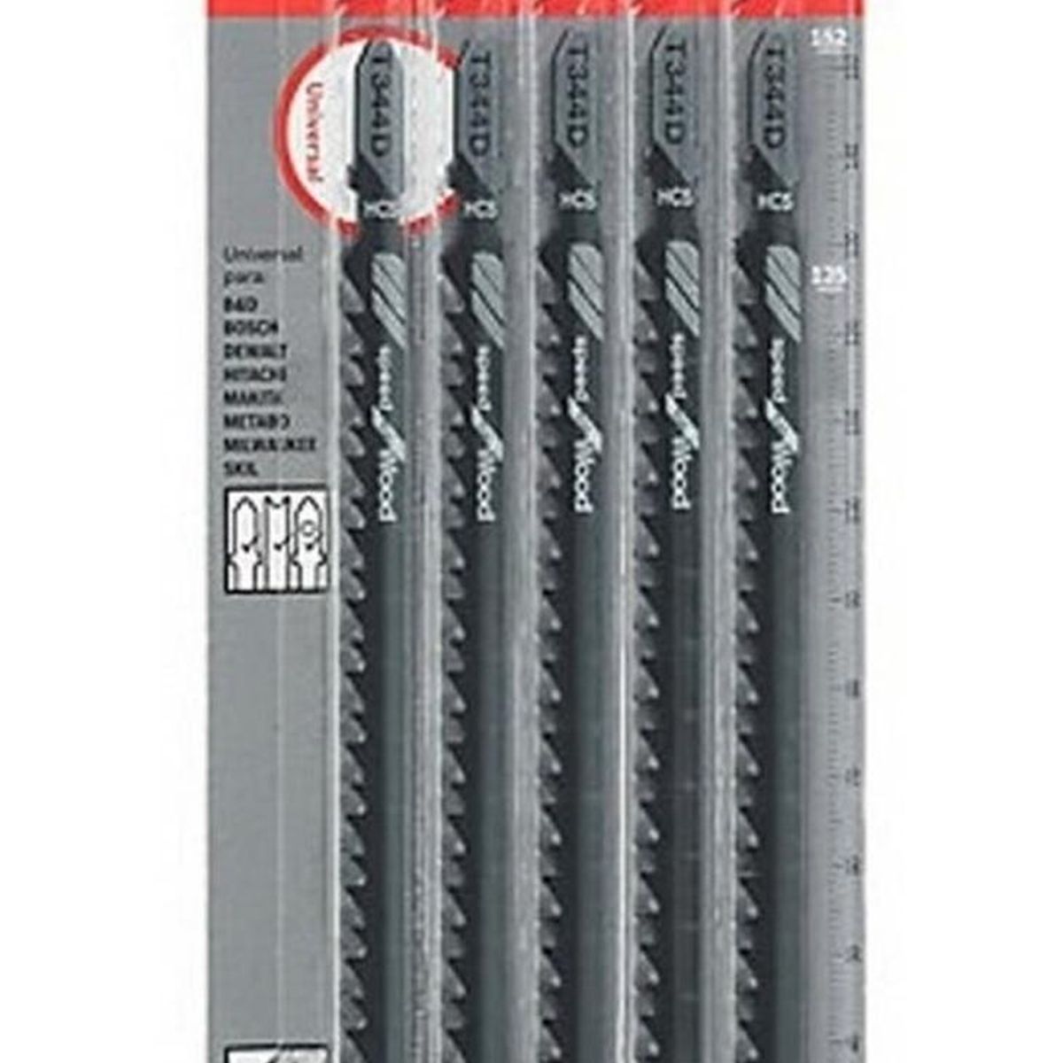 BOSCH - Hoja Caladora X5 HCS RectoGrueso Bosch 2608667303-000