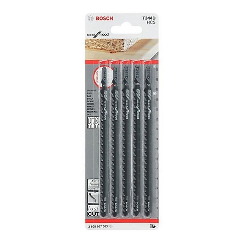 BOSCH - Hoja Caladora X5 HCS RectoGrueso Bosch 2608667303-000
