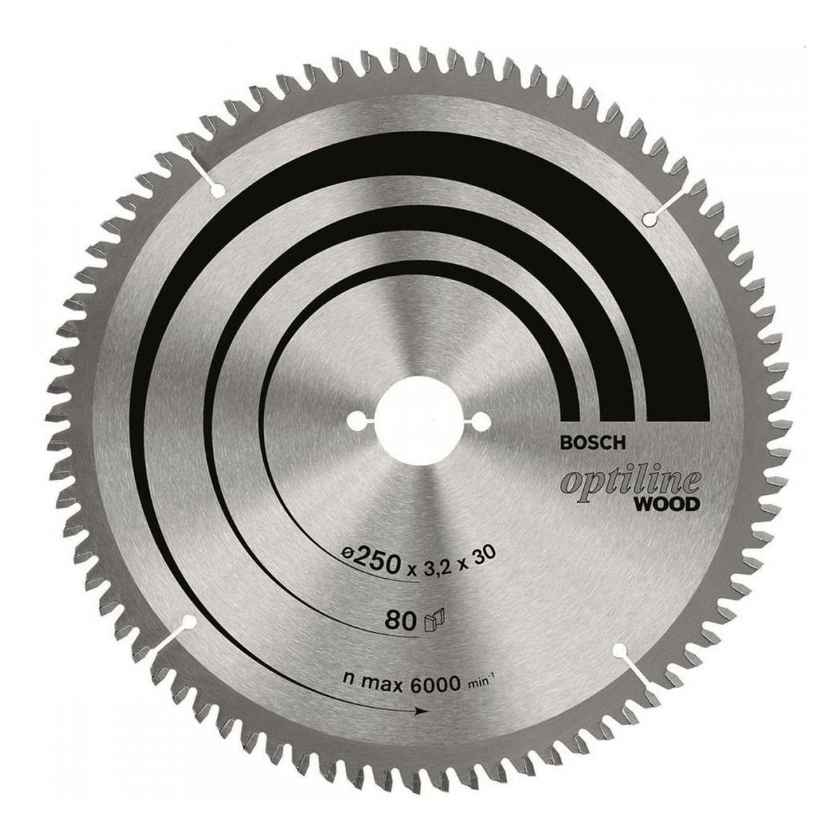 BOSCH - Disco Sierra 10 X 80 Dientes Optiline Madera Bosch