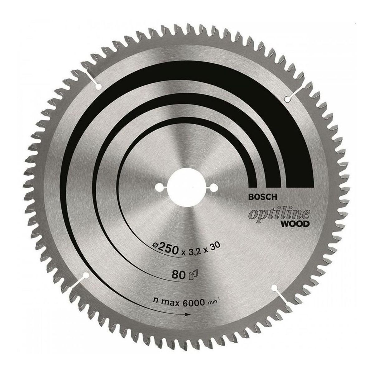 BOSCH - Disco Sierra 10 X 80 Dientes Optiline Madera Bosch