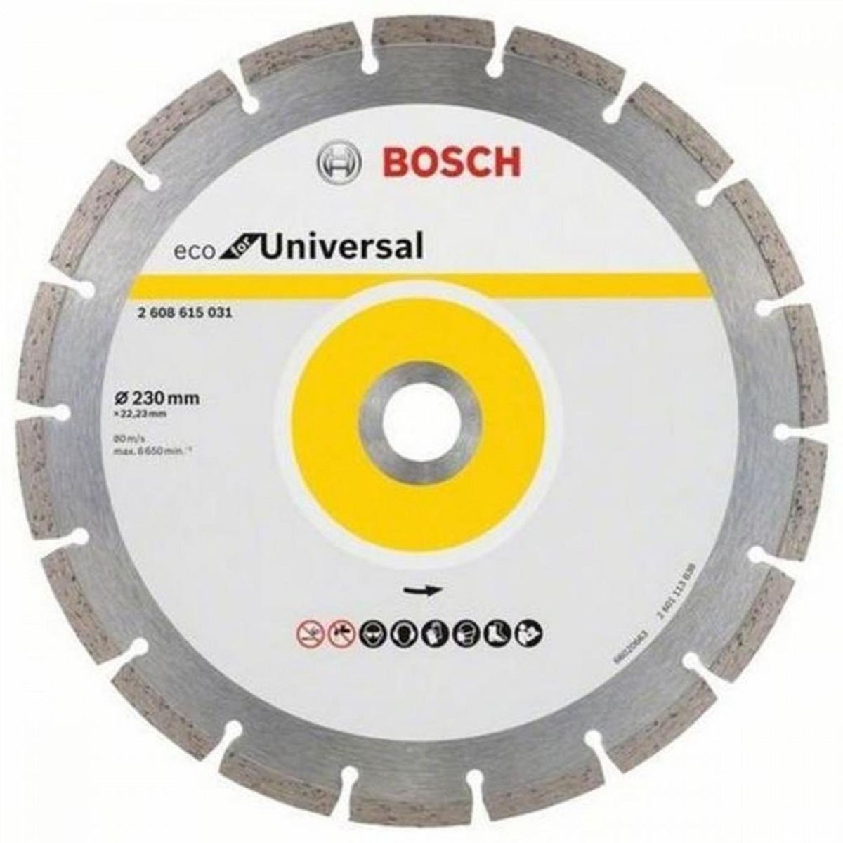 BOSCH - Disco Diamantado Eco Universal Segmentado 9 para Esmeril Bosch