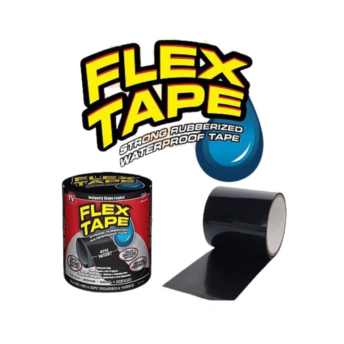 GENERICO - Cinta Adhesiva Impermeable Flex Tape Super Resistente