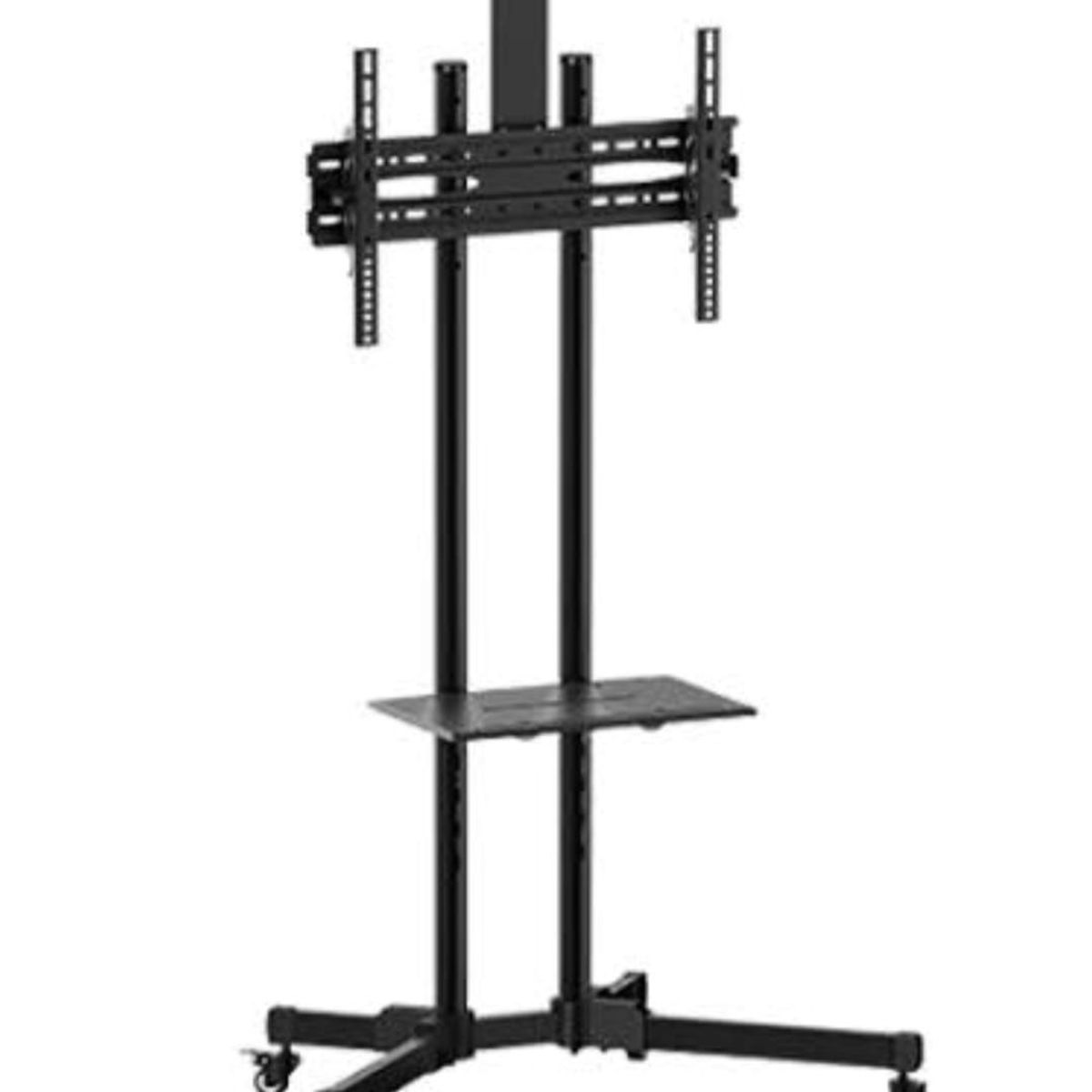 GENERICO - Rack para tv pedestal con ruedas de 26 a 70" NEGRO