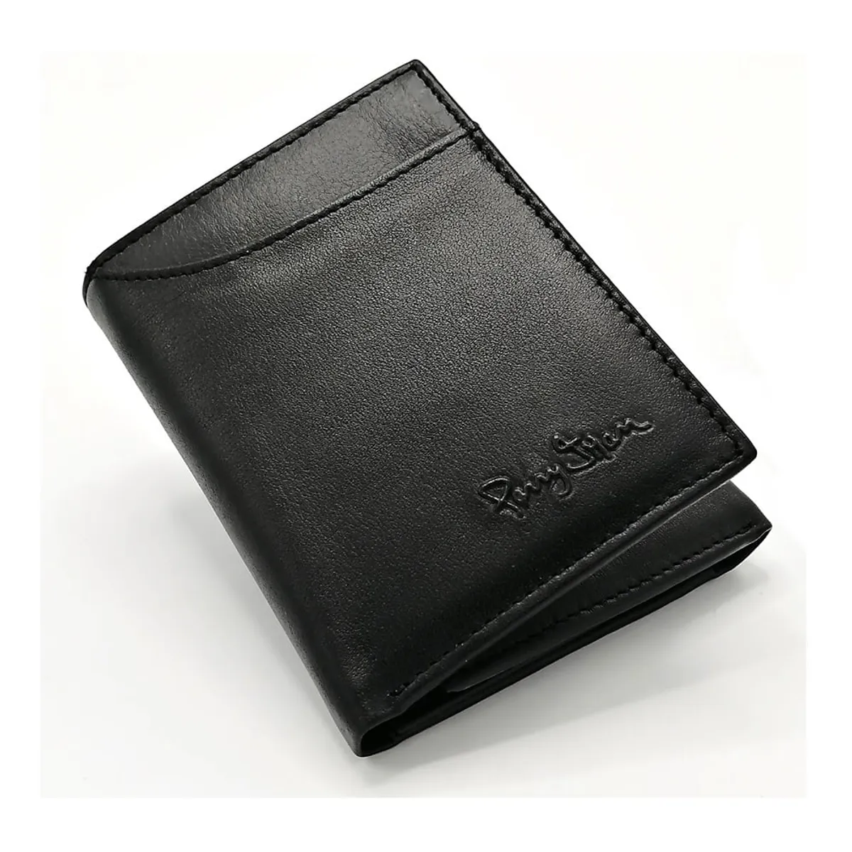 PERRY JHAN - Billetera para hombre 100 CueroTriple en Negro o Marrón - Perry Jhan