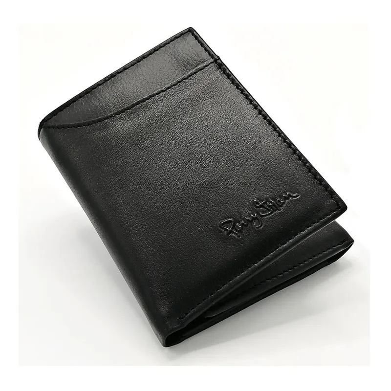 PERRY JHAN - Billetera para hombre 100 CueroTriple en Negro o Marrón - Perry Jhan