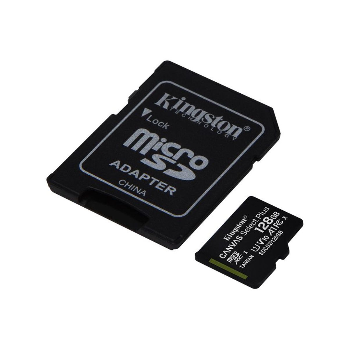 KINGSTON - Memoria Micro Sd 128 Gb clase 10 Plus Kingston + adaptador