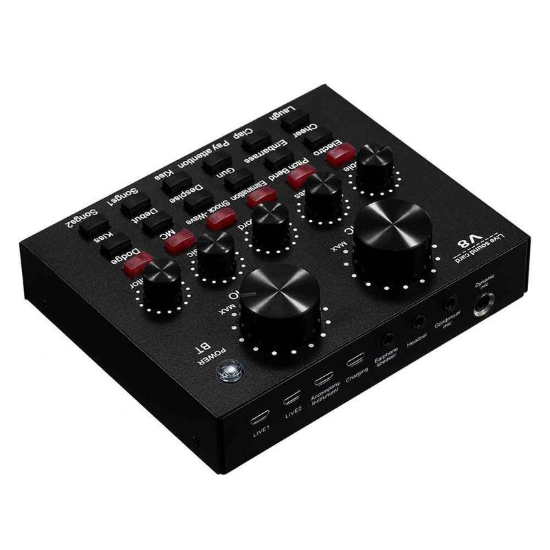 OEM - Interfaz de Audio Portátil Tarjeta Sonido para Celulares V8