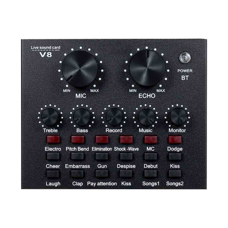 OEM - Interfaz de Audio Portátil Tarjeta de Sonido Stream para Celulares V8