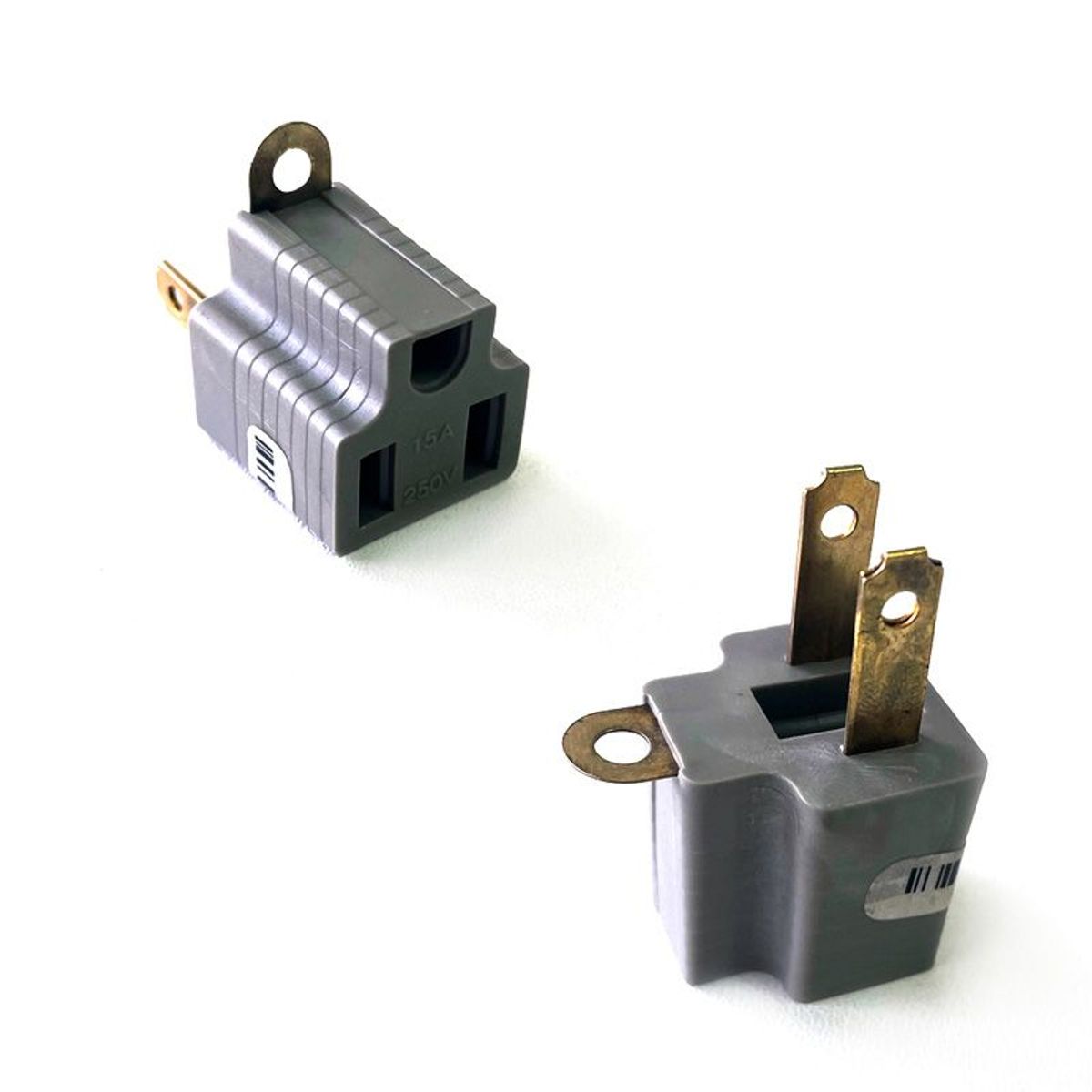 OEM - Adaptador para Enchufe de 2 espigas - Pack de 5 unidades