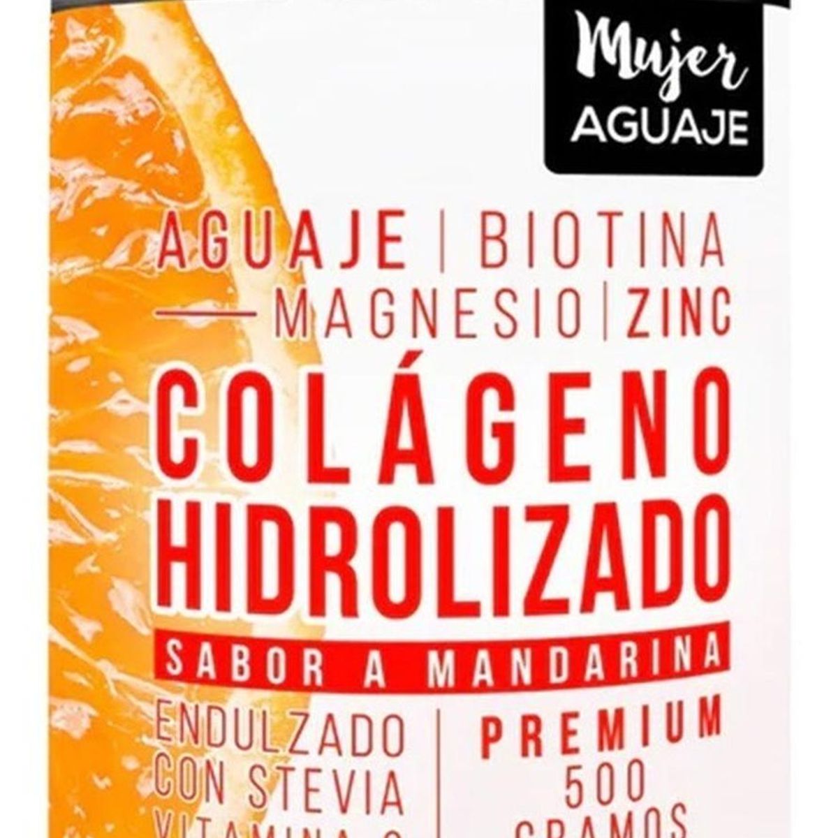 MUJER AGUAJE - Colágeno Mujer Aguaje 500 g Sabor Mandarina