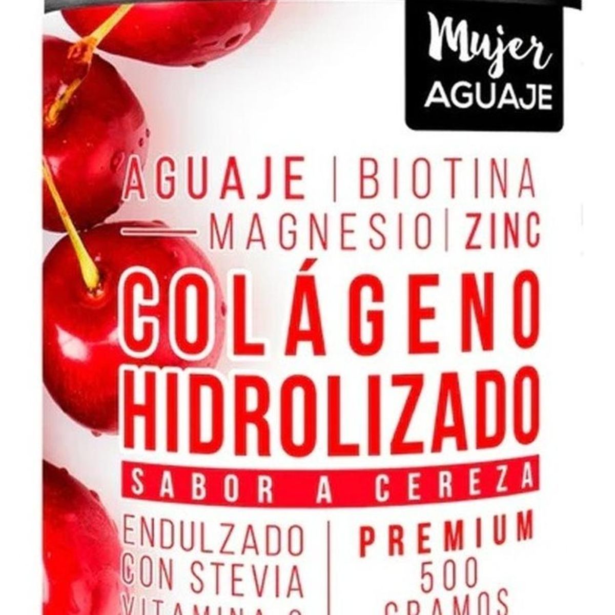 MUJER AGUAJE - Colágeno Mujer Aguaje 500 g Sabor Cereza