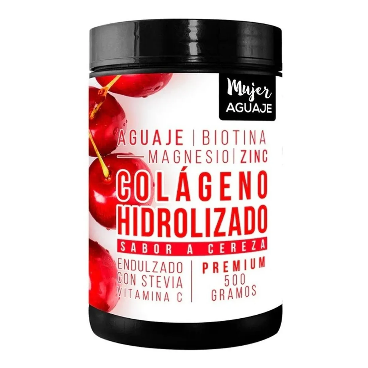 MUJER AGUAJE - Colágeno Mujer Aguaje 500 g Sabor Cereza