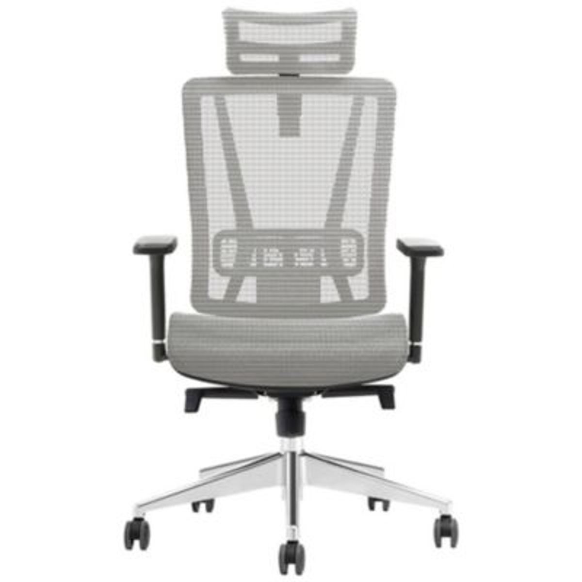 DECORPLAS - Silla De Oficina Ergonómica Gerencial Tokio Grey Decorplas