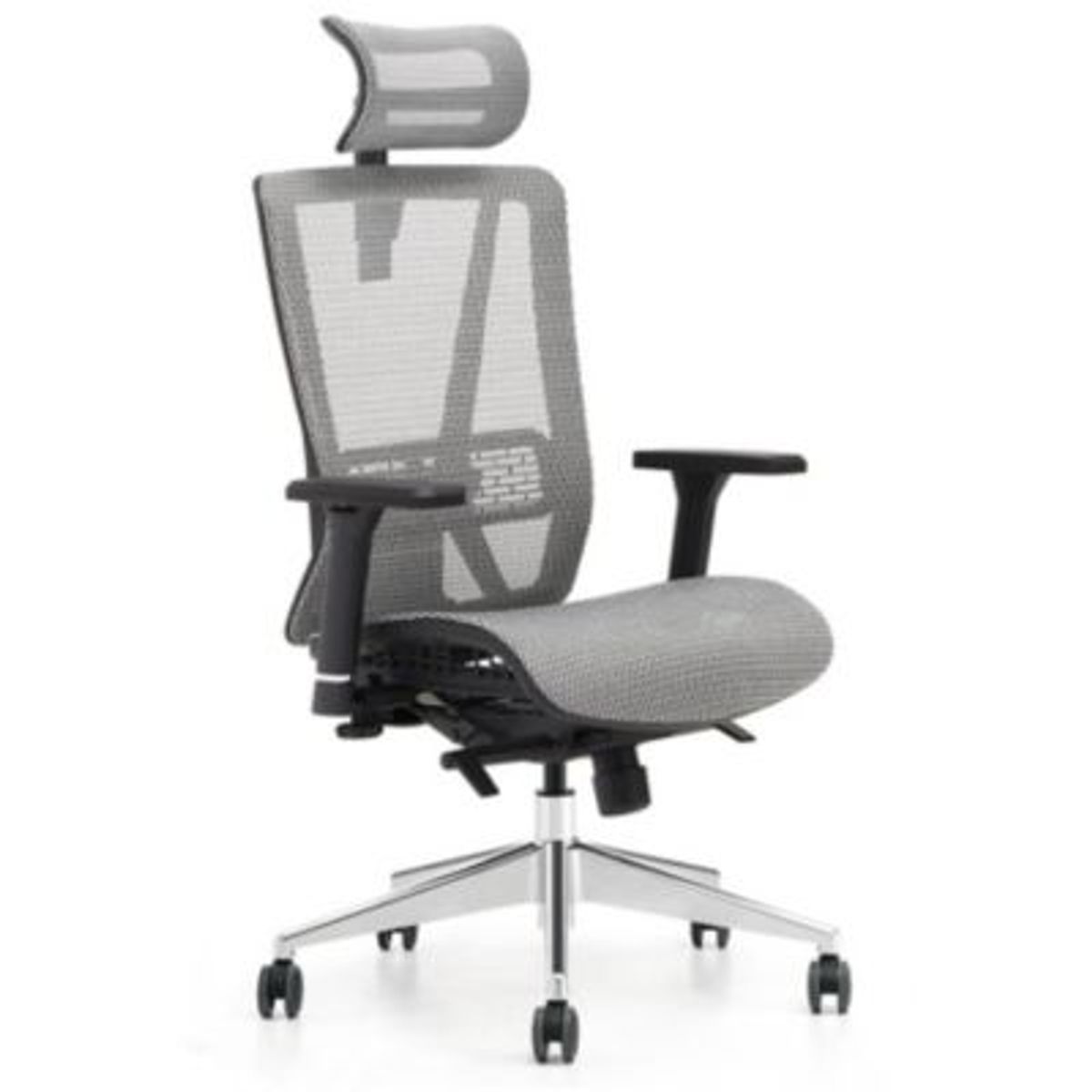 DECORPLAS - Silla De Oficina Ergonómica Gerencial Tokio Grey Decorplas