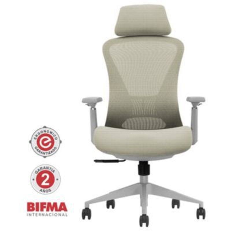 DECORPLAS - Silla De Oficina Ergonómica Texas Colors Beige