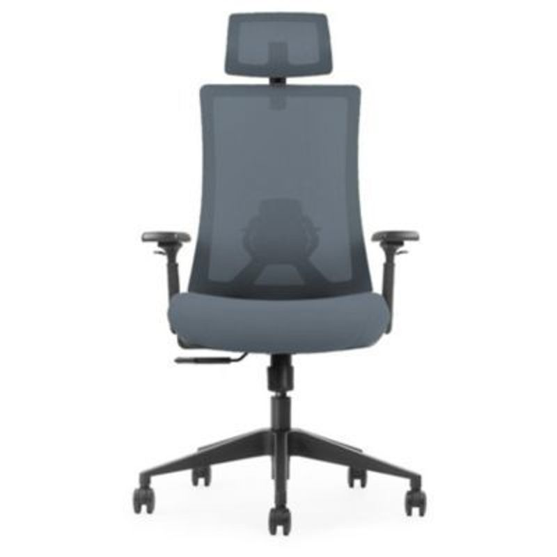 DECORPLAS - Silla De Oficina Ergonómica Atenas Dark Grey Brazos 3D