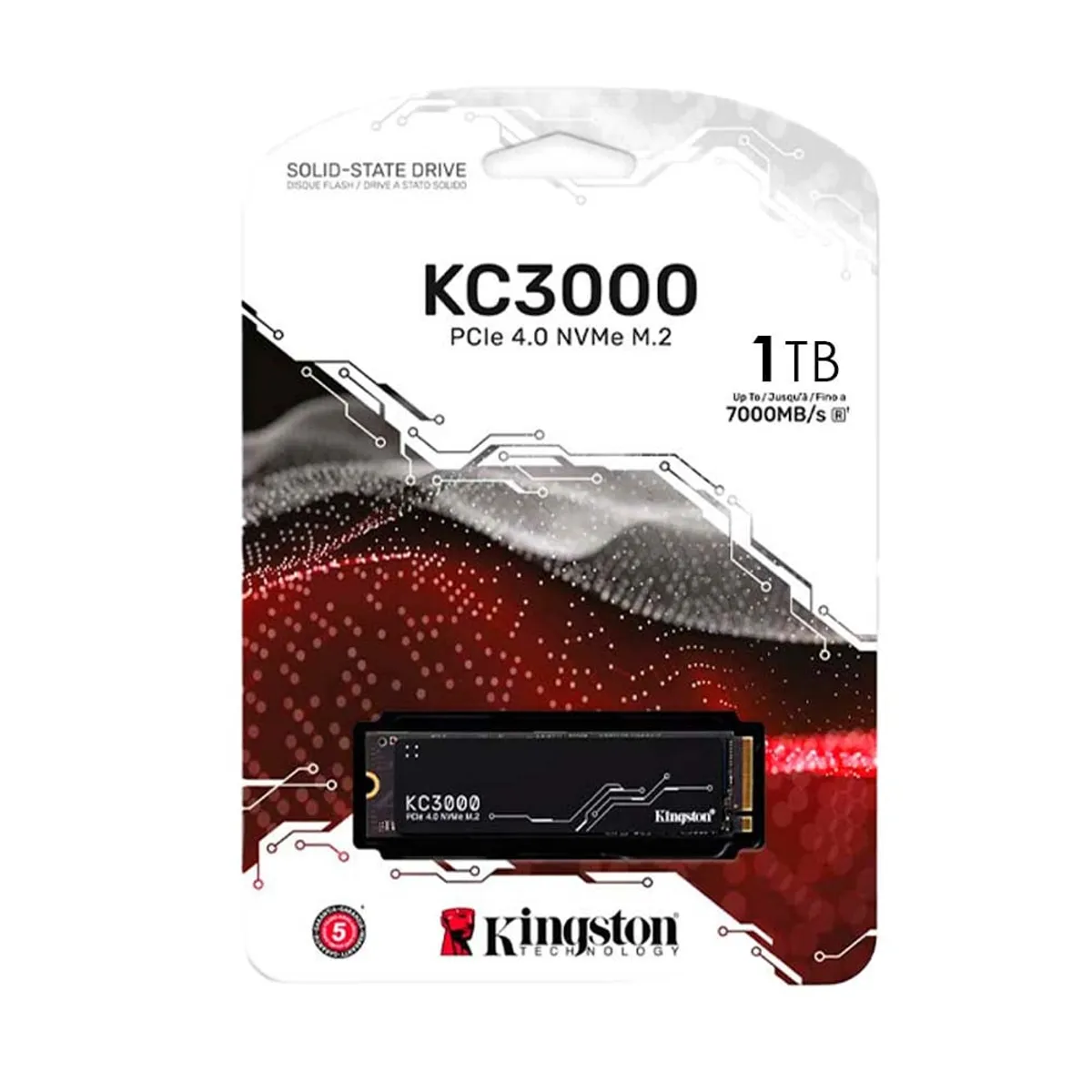 KINGSTON - Disco solido SSD KC3000 PCle 4.0 NVMe M.2 1024GB