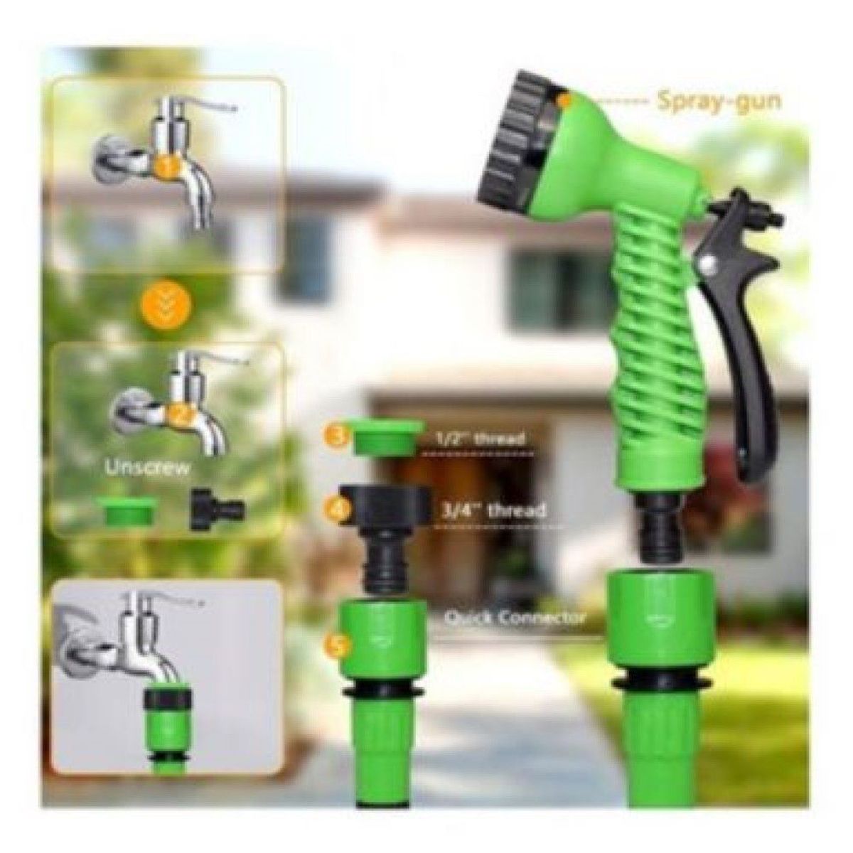 INSPIRA MARKET - Manguera Expandible de 45 metros Riego Color Aleatorio