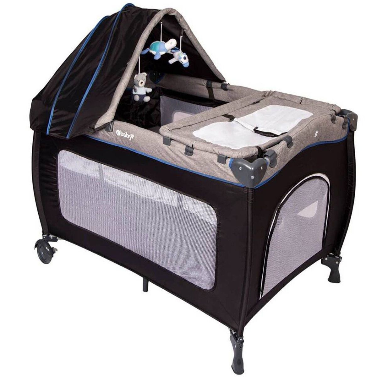 EBABY - Cuna Corral Sally 716 + Colchón de 4"+ Bañera