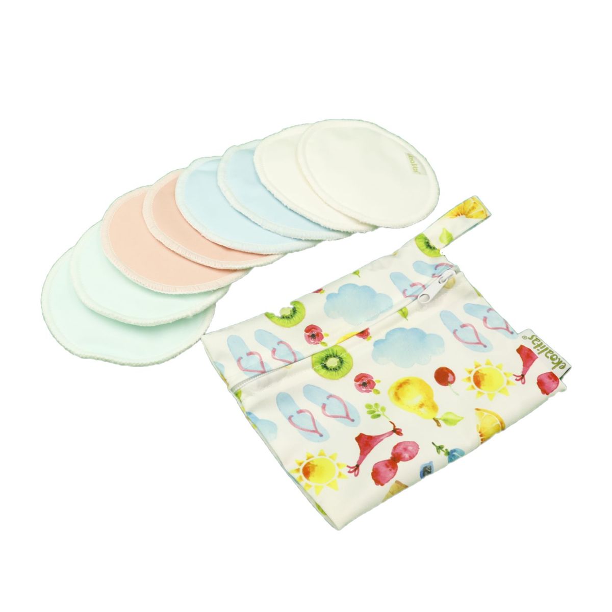 EKOALITAS - Protectores de Lactancia Reutilizables-Pastel