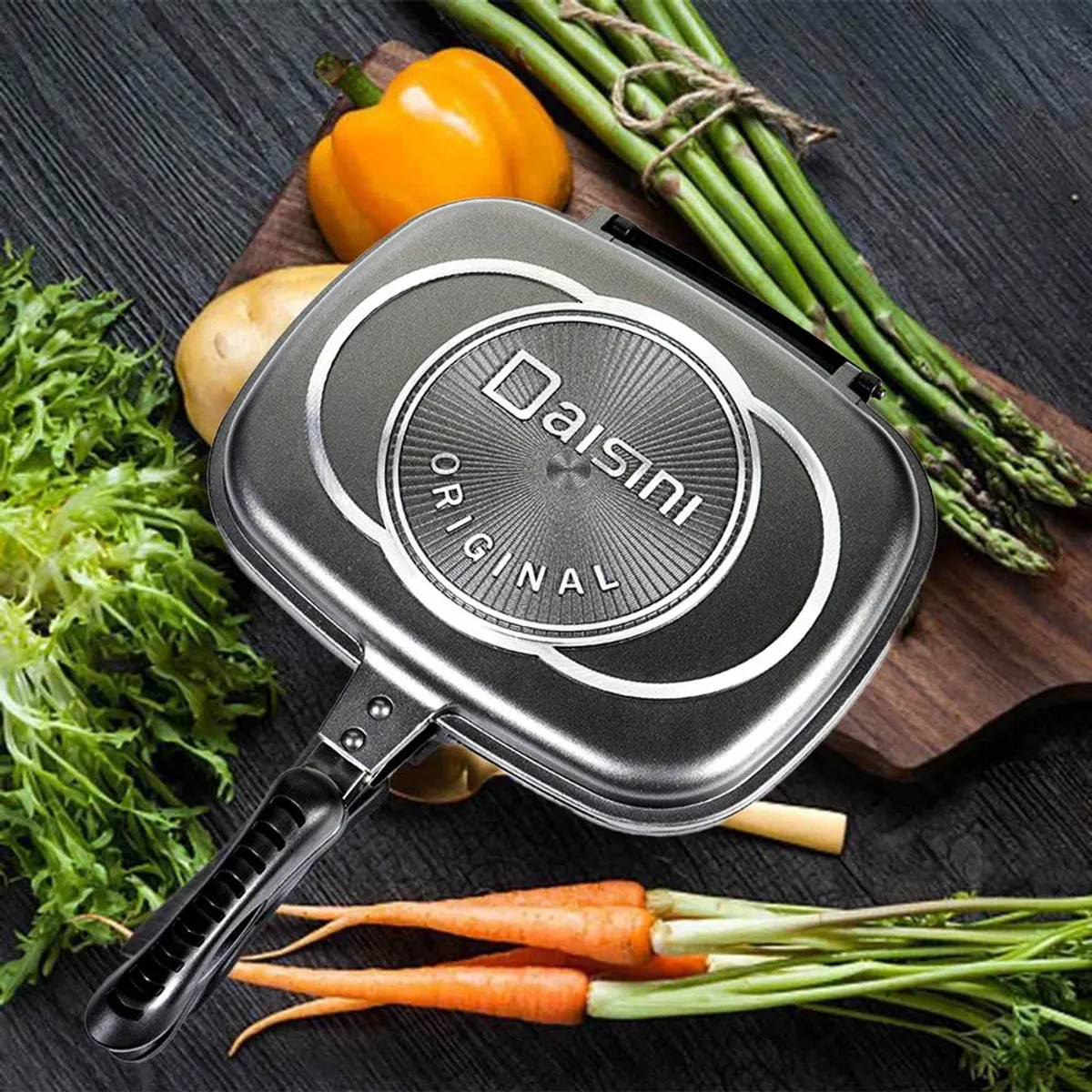 GENERICO - Sarten Dual Grill DAISINI antiadherente imantada