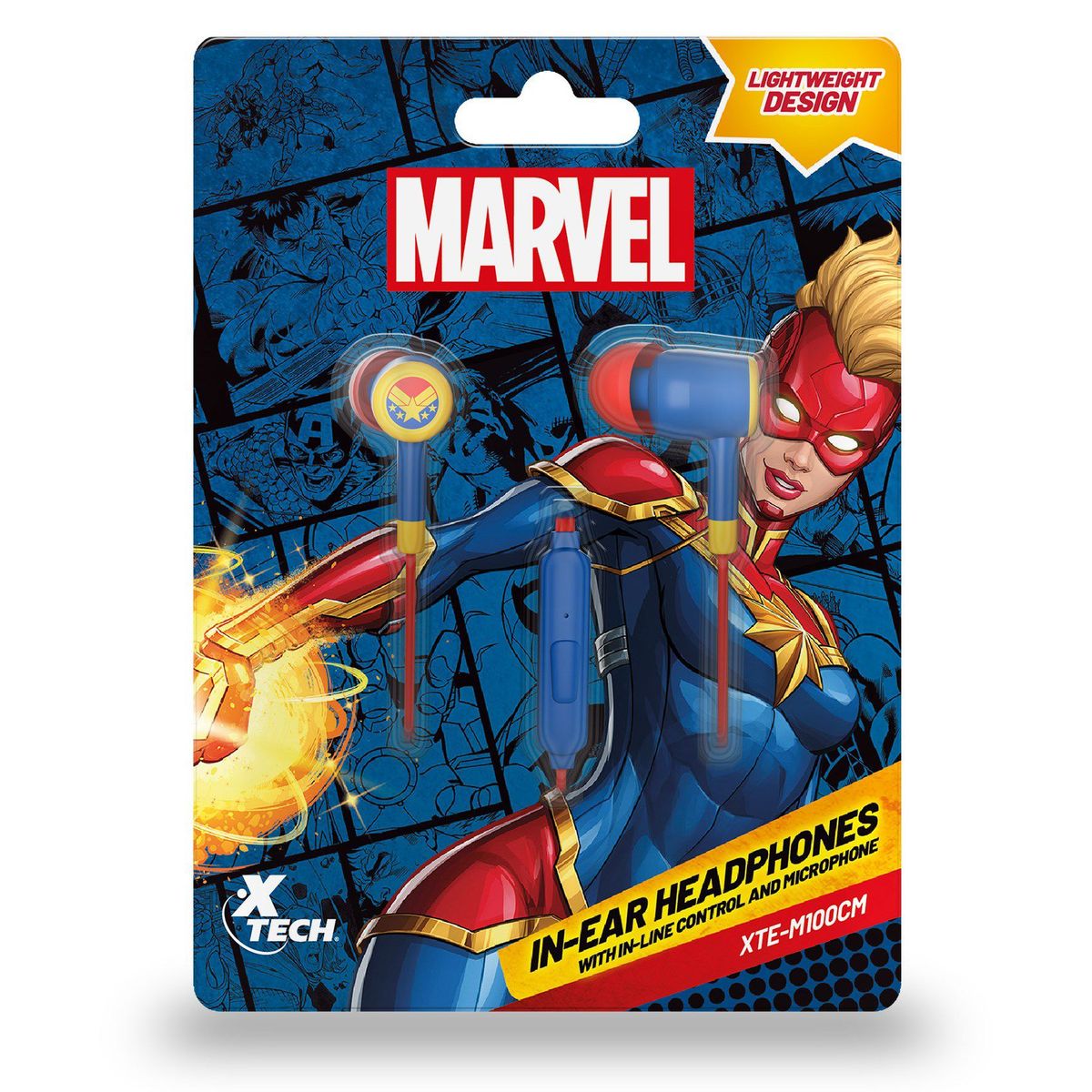 XTECH - Xtech Auriculares Intraaural Capitana Marvel 35mm - XTE-M100CM