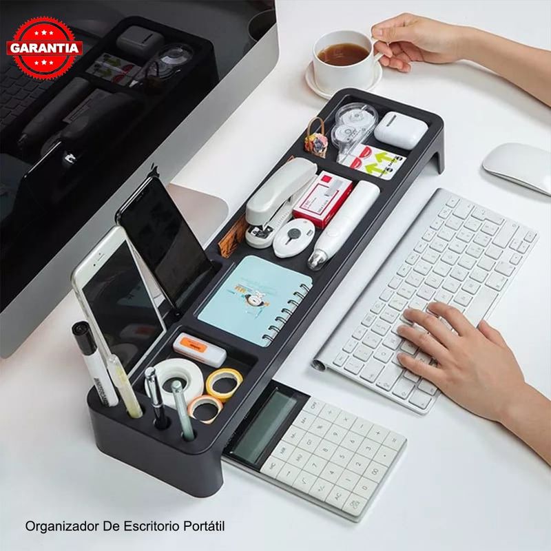 GENERICO - Organizador de Escritorio Portátil para Celular Lapiceros Accesorios