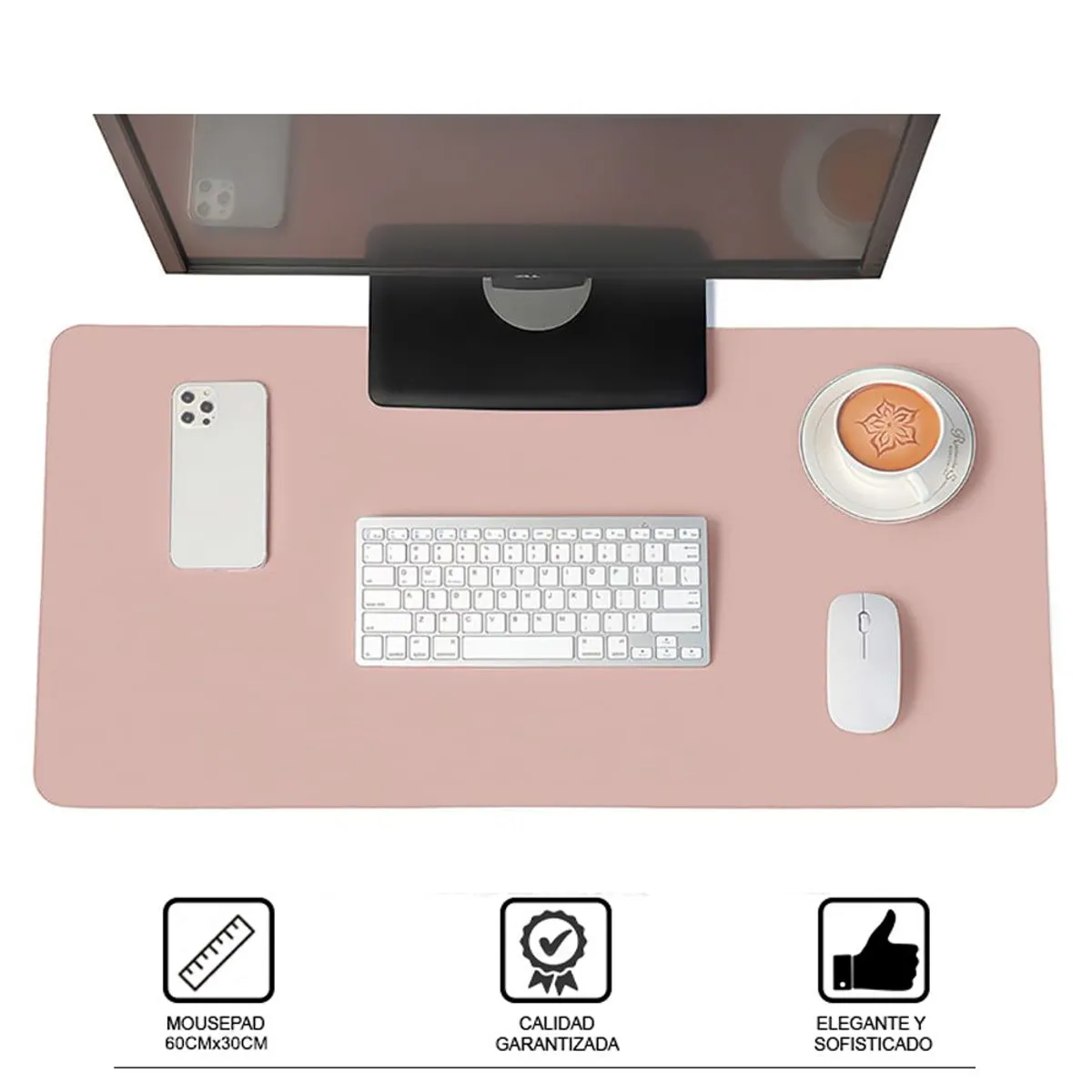 DREIZT - Mousepad para Escritorio Dreizt Rosado