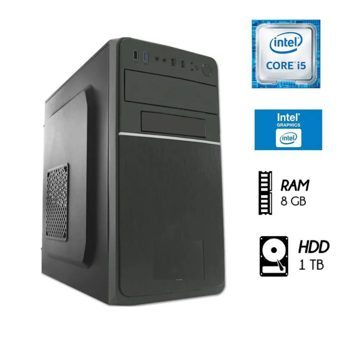 INTEL - PC Computadora Intel Core I5 3.2 Ghz Ram 8GB Disco 1TB
