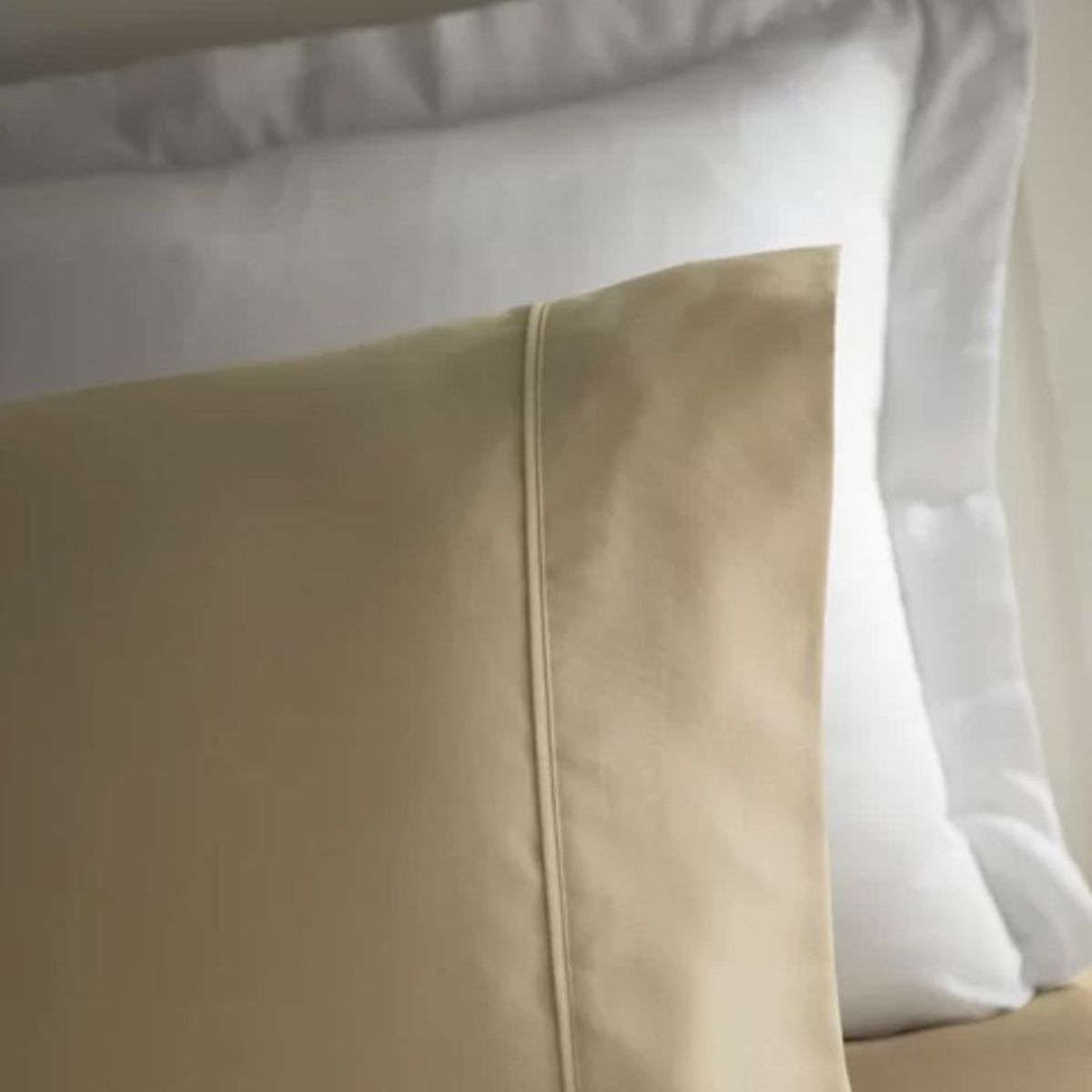 ISATEX HOME - Juego De Sábanas King De Algodón Pima 200 Hilos Beige