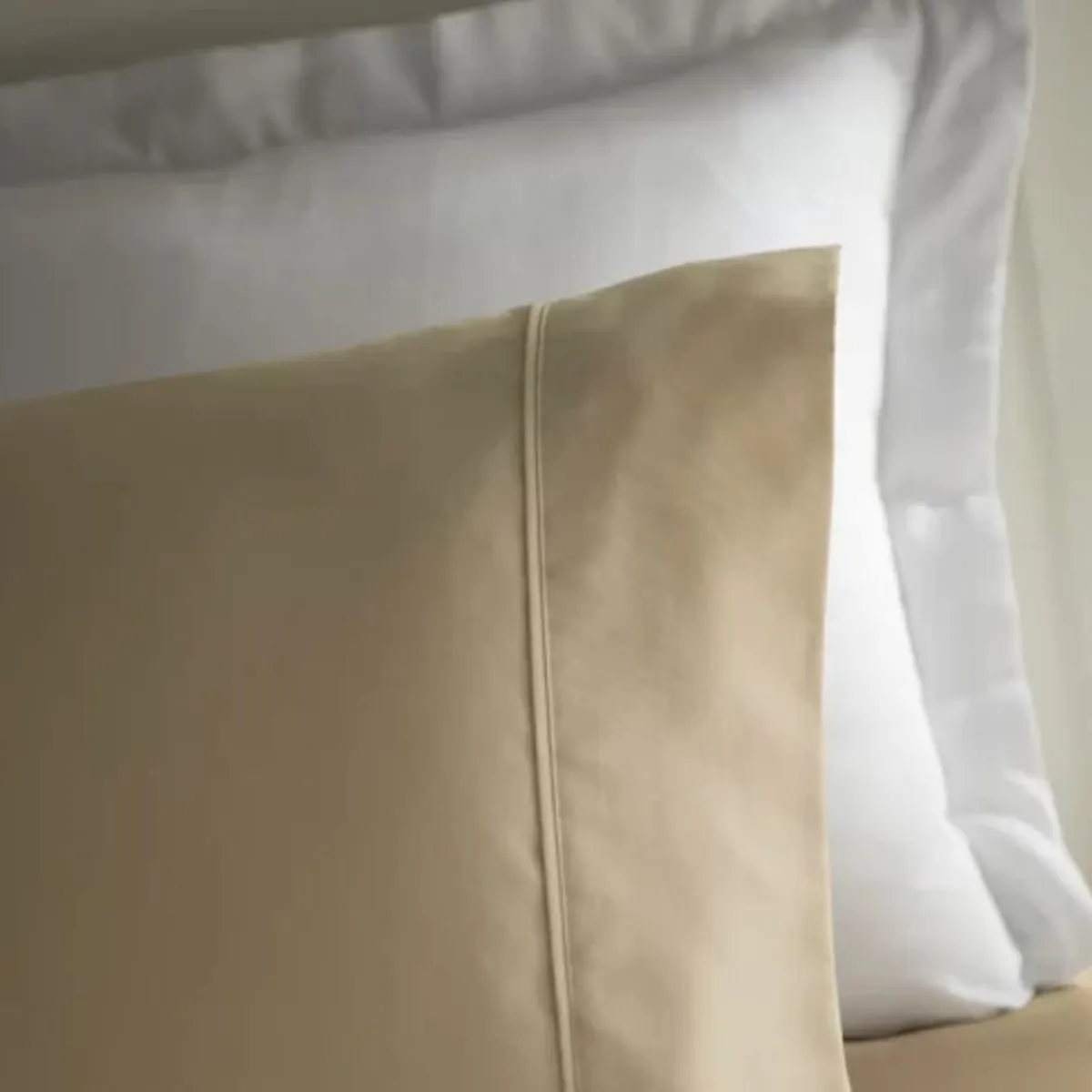 ISATEX HOME - Juego De Sábanas Queen De Algodón Pima 200 Hilos Beige