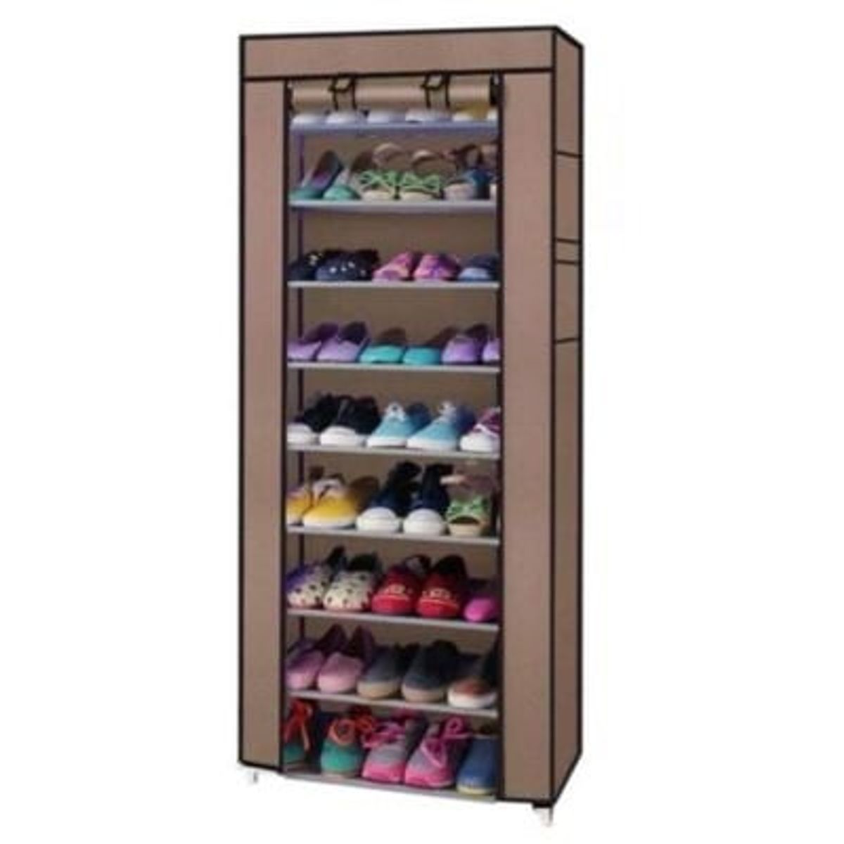 GENERICO - Organizador de Zapatos Armable Zapatera de 9 niveles Funda Aleatorio