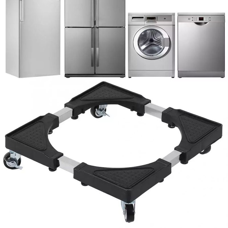OEM - Soporte Base Móvil Rueda Frenos Refrigeradora Lavadora hasta 56cmx56cm