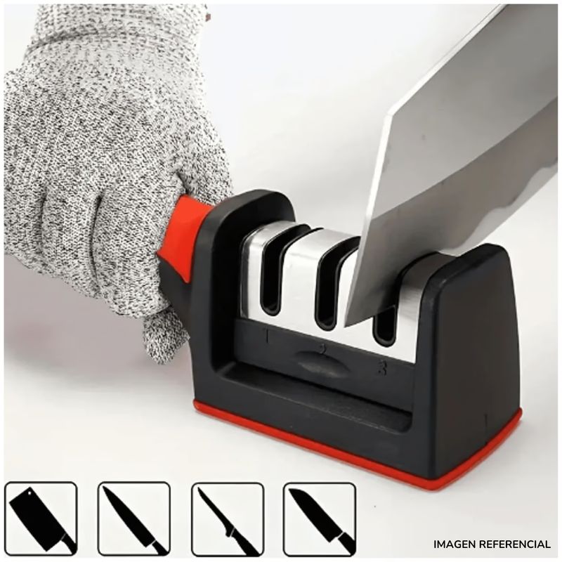 INSPIRA - Afilador de Cuchillos para Cocina Tres Niveles