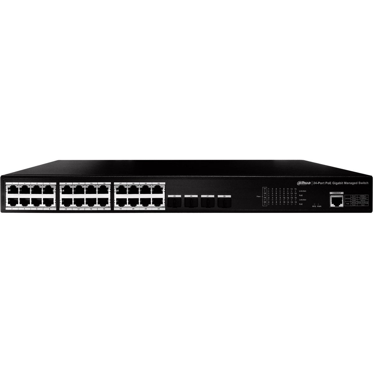 DAHUA - Dahua PFS4428-24GT-370 Switch POE Gigabit 24 Puertos 4SFP L2 370W