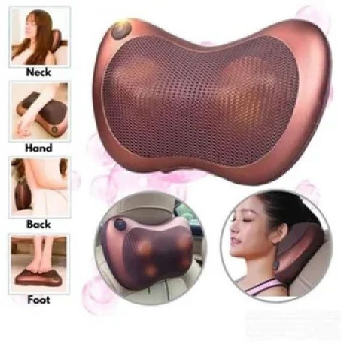 GENERICO - MASAJEADOR LUMBAR - CUELLO - ESPALDA - PIEL BRAZO PORTATIL