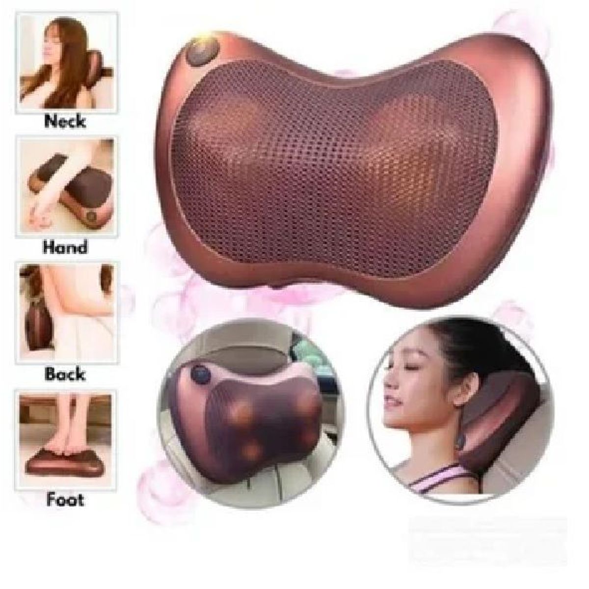 GENERICO - MASAJEADOR LUMBAR - CUELLO - ESPALDA - PIEL BRAZO PORTATIL