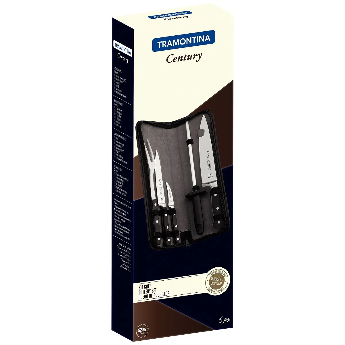 TRAMONTINA - Juego de Cuchillos Century 6 piezas Tramontina