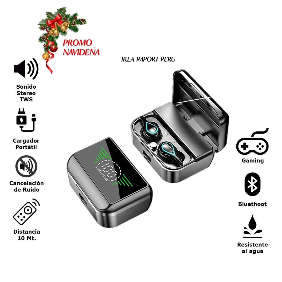 GENERICO - Auriculares Inalámbricos TWS M31A Bluethoot 5.1 con cargador portátil