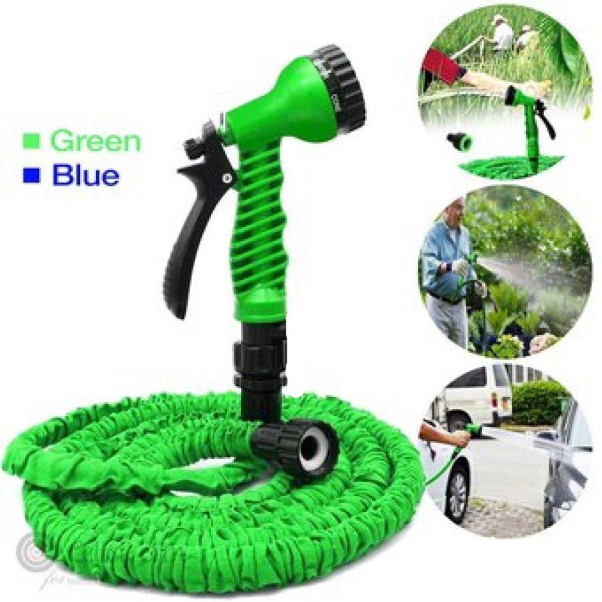 INSPIRA MARKET - Manguera Expandible de 60 metros Riego de Jardin Lavar Auto Multiuso