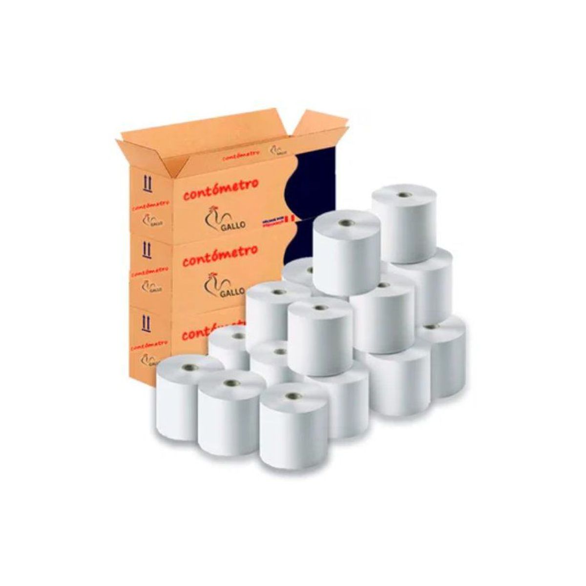 GENERICO - Contometro termico gallo 80mm x 92mt caja x 20 rollos