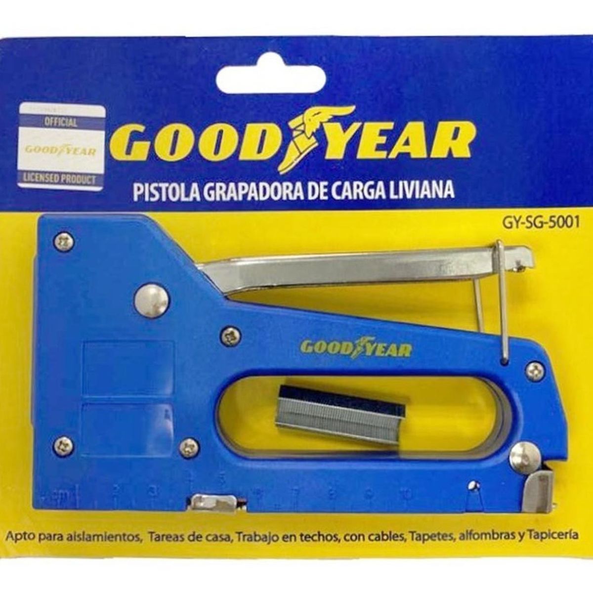 GOODYEAR - Engrampadora goodyear trabajo 4 - 8 mm tapetes alfombras