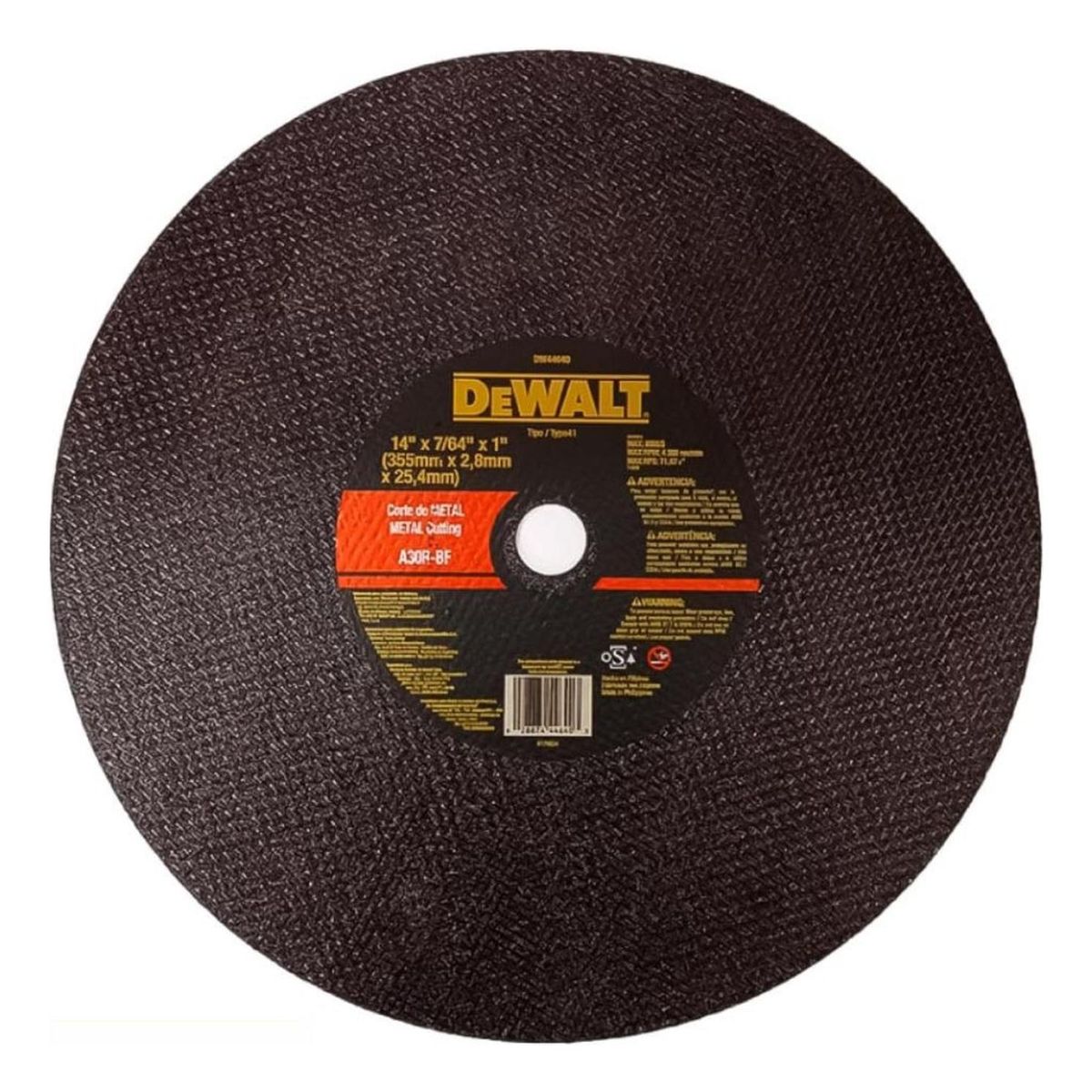 BLACK+DECKER - Disco de Corte Dewalt para Tronzadora 14 x 764 x 1