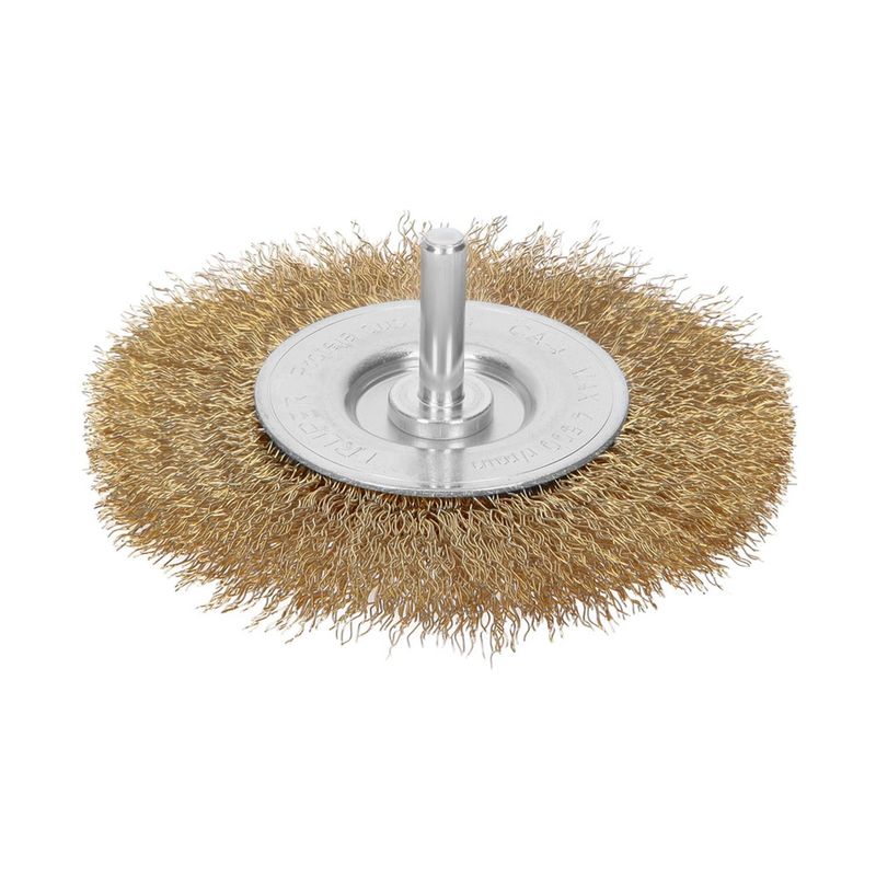 TRUPER - Escobilla circular 4" con vástago para taladro truper ca-4 11590