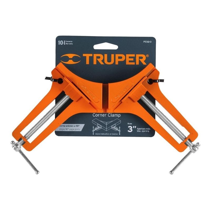 TRUPER - Prensa esquinera 3 de aluminio para carpintero 17690 truper